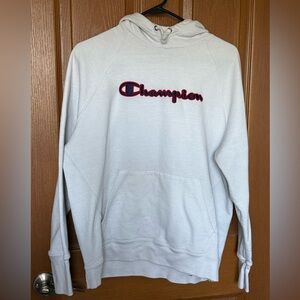 Champion White Athletic Hoodie